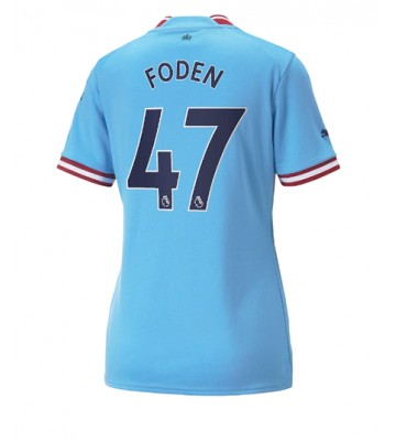 Manchester City Phil Foden #47 Hjemmedrakt Kvinner 2022-23 Kortermet